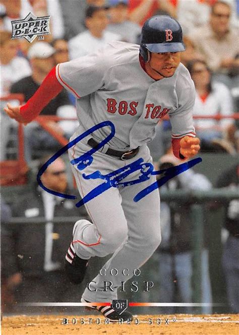 Coco Crisp autographed Baseball Card (Boston Red Sox) 2007 Upper Deck #230