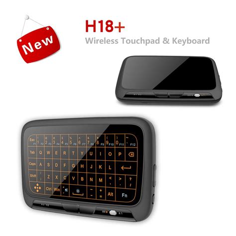 H18+ 2.4Ghz Wireless Keyboard Full Touchpad Backlight Keyboard