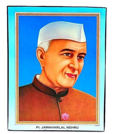 Particle Board Pt Jawaharlal Nehru Photo Frame, For Education Purpose ...