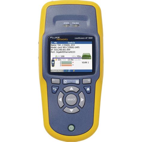 Fluke Networks LRAT-1000 LinkRunner AT 1000 Network Auto-Tester, cable ...