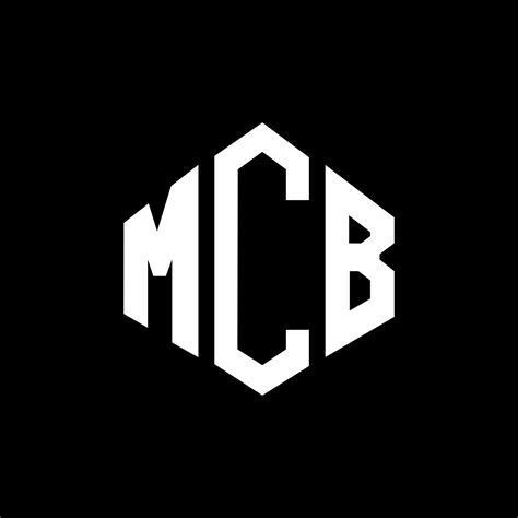 MCB letter logo design with polygon shape. MCB polygon and cube shape ...