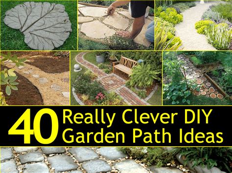 40 Really Clever DIY Garden Path Ideas