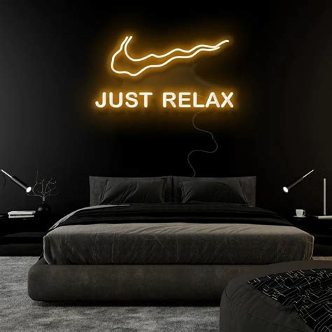 Just Relax Neon Sign Bedroom Decoration Wall ArtLED neon | Etsy