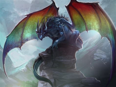 Rainbow Dragon Wallpaper