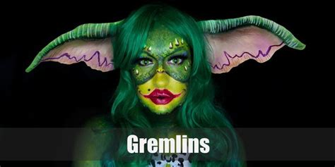 Greta & Gizmo Gremlins Costume Halloween 2019, Halloween Makeup ...