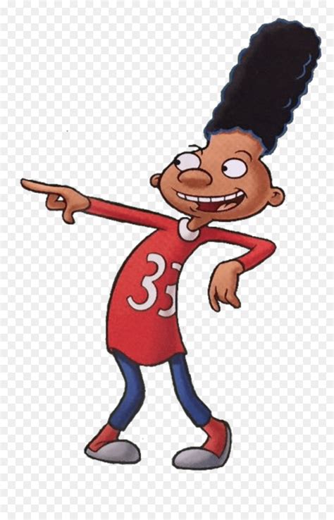 Gerald Hey Arnold Characters - Afro Black Cartoon Characters, HD Png ...