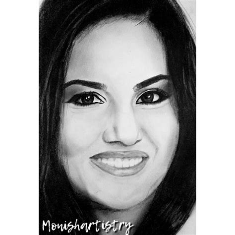 Pencil Art Sunny Leone Drawing