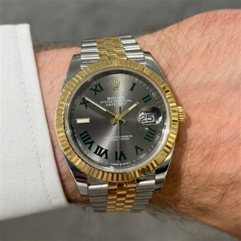 Rolex Oyster Perpetual Steel & Gold Wimbledon Watch 126333