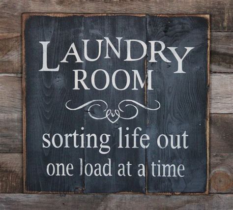 Wood Signs: Laundry Room Wood Signs