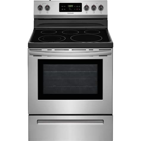 Frigidaire 30 in. 5.3 cu. ft. Electric Range with Self-Cleaning Oven in ...