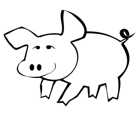 Pig Outlines - ClipArt Best