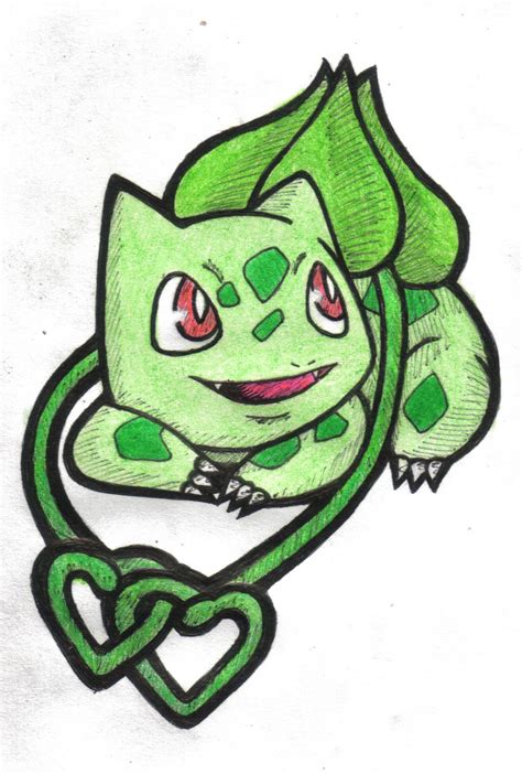 Bulbasaur tattoo design by KuraiMokin on DeviantArt