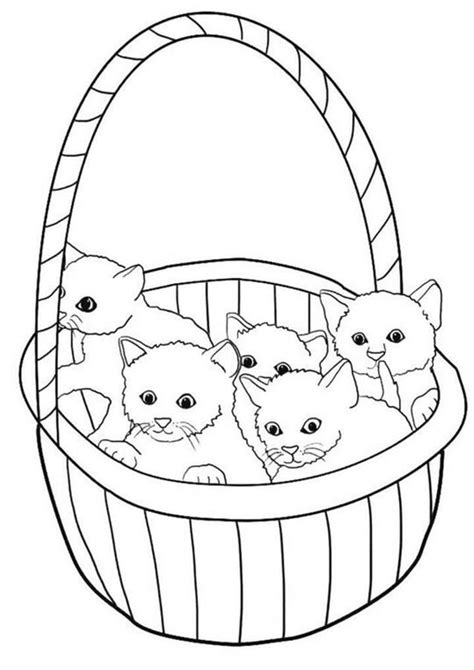 Coloring Pages Of Baby Cats