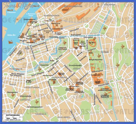 Map of Goteborg Sweden - ToursMaps.com