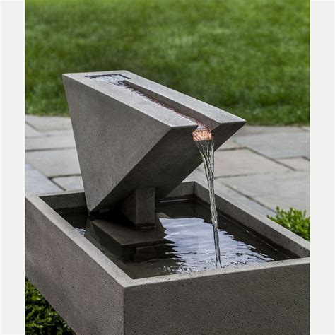 Ultra Modern Triad Outdoor Water Fountain | Kinsey Garden Decor | Water ...