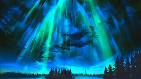 Download Light Night Aurora Australis Sky Nature Aurora Borealis HD ...