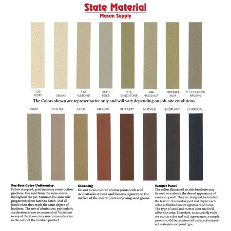 Lehigh Colored Mortar - State Material Mason Supply