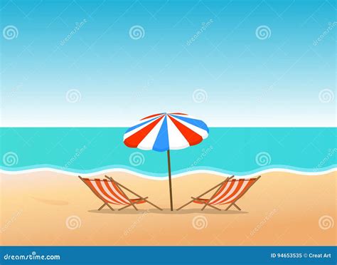 Summer Beach Travel Clip Art Cartoon Vector | CartoonDealer.com #2626875