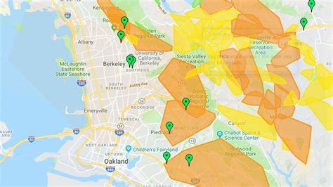 PG&E Power Outage Shut Off: Maps showing Bay Area cities affected by PG ...