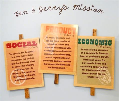 Ben & Jerry's Social Mission | Mission, Natural ice cream, Social ...