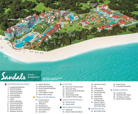 Sandals_Royal_Barbados_Resort_Map | Reliant Destinations by Addison