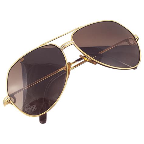 Cartier Aviator Sunglasses in Metallic - Lyst