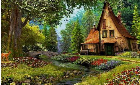 Country Home, Forest, Home, bonito, House, Nature, HD wallpaper | Peakpx