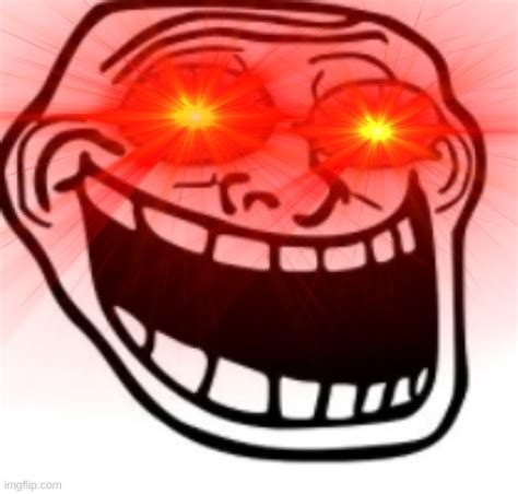 Screaming Troll Face with Glowing Eyes Blank Template - Imgflip