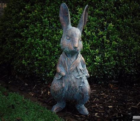 Beatrix Potter Garden Statuepeter Rabbitmrs - Etsy