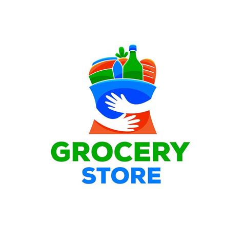 grocery store logo template in flat design style 12697676 Vector Art at ...