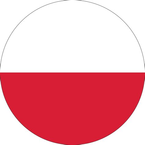 Circle flag of Poland. 11571468 PNG