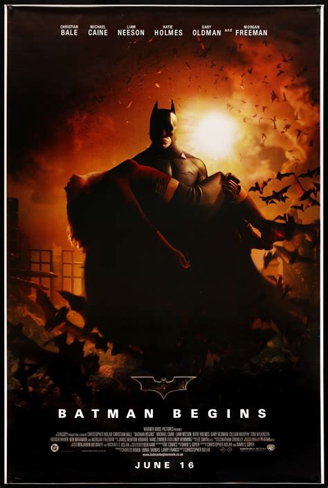 Batman Begins (2005) Original English Bus Stop Movie Poster - Original ...