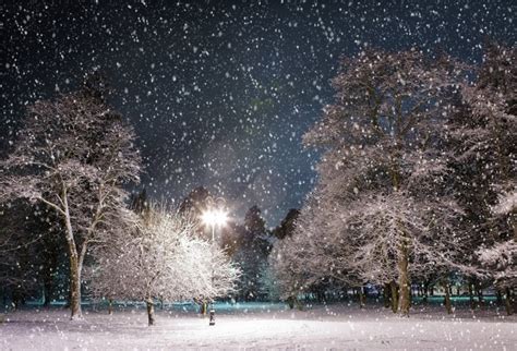 Snowy Night Background