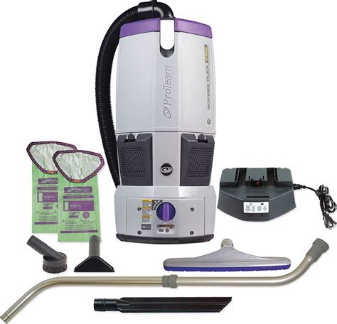 PROTEAM Backpack Vacuum, Cordless, 36V, 1-1/2 gal. - 53PN16|107507 ...