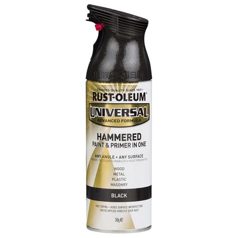 Rust-Oleum 340g Black Universal Hammered Paint | Bunnings Warehouse