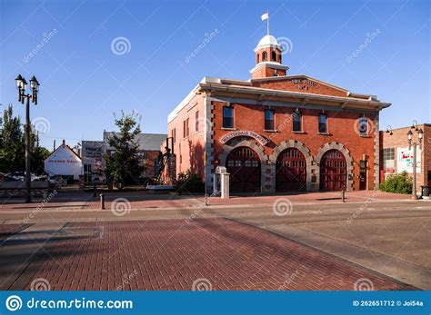 The Old Fire Station is a Building with a Garage for Fire Cars, Windows ...