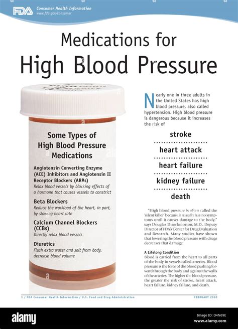 Medications for High Blood Pressure Stock Photo - Alamy