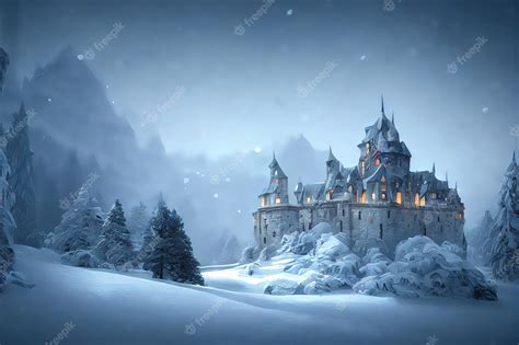 Download winter castle wallpaper Bhmpics