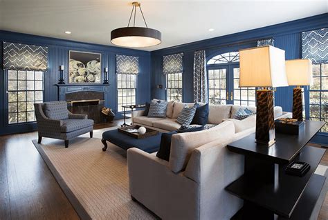 Navy And Grey Living Room Ideas | Blue living room decor, Blue living ...