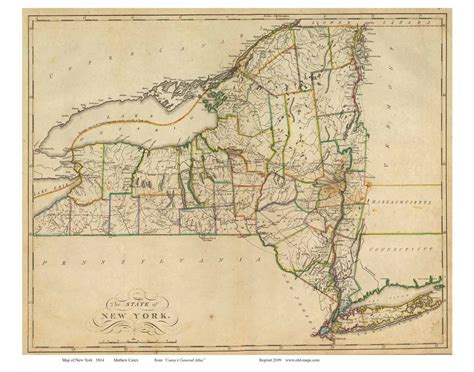 Prints of Old New York State Maps