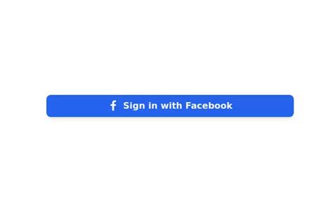 Sign in with facebook button - Tailwind CSS Example