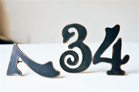 Custom House Numbers. Rustic Style House Numbers / Bronze - Etsy