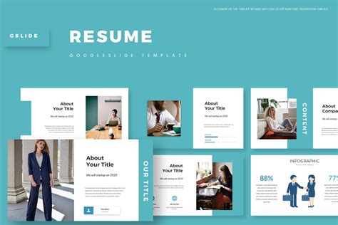 Resume - Google Slide Template | Presentation Templates ~ Creative Market