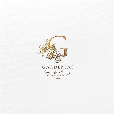 G Logo Premade Flower Logo Gardenia Logo Floral Logo Design - Etsy