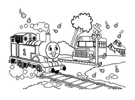 Thomas and his friends coloring page for kids - Thomas And Friends ...