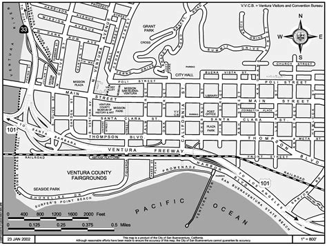 San Buenaventura Map - San Buenaventura CA USA • mappery