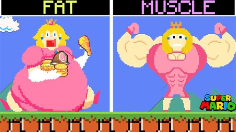 Mario Bros: Fat Peach Super Sized Maze Fight Browser, Evolution of Fat ...