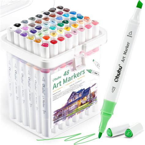 Buy Ohuhu Markers, 48-color Art Marker Set for Architectural Design ...