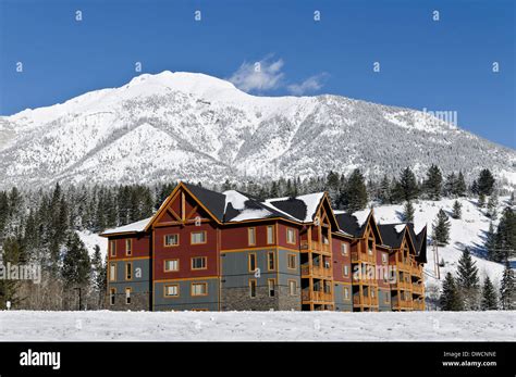 Condominiums, Winter, Canmore, Alberta. Canada Stock Photo - Alamy