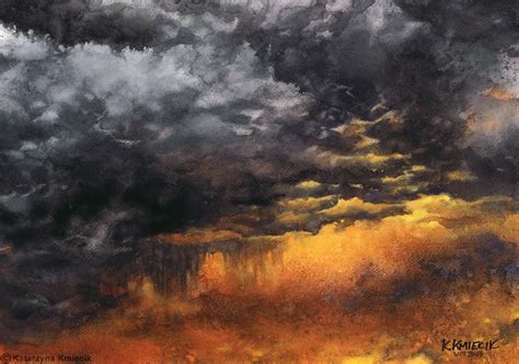 Image result for painting of storm sky | Watercolor sky, Cloud art ...